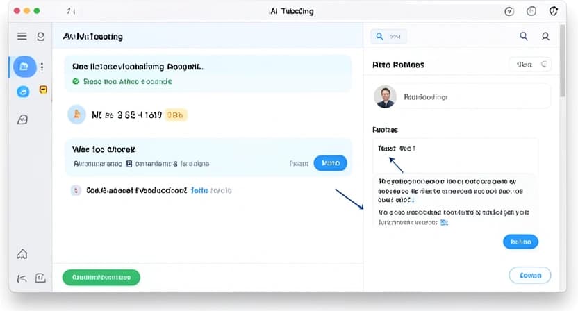 Capture d'écran de l'interface élève d'une plateforme de tutorat IA montrant un exercice de mathématiques interactif, avec un feedback contextuel qui s'affiche à côté de la réponse erronée