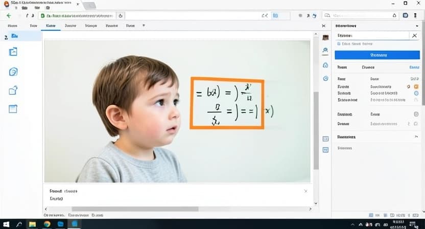 Illustration montrant un enfant perplexe devant un écran d'ordinateur affichant une correction d'exercice erronée en surbrillance.