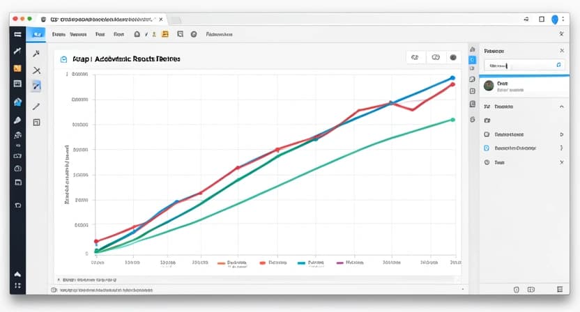 Graphique montrant l'écart de résultats scolaires avant et après le confinement, avec une courbe qui se creuse