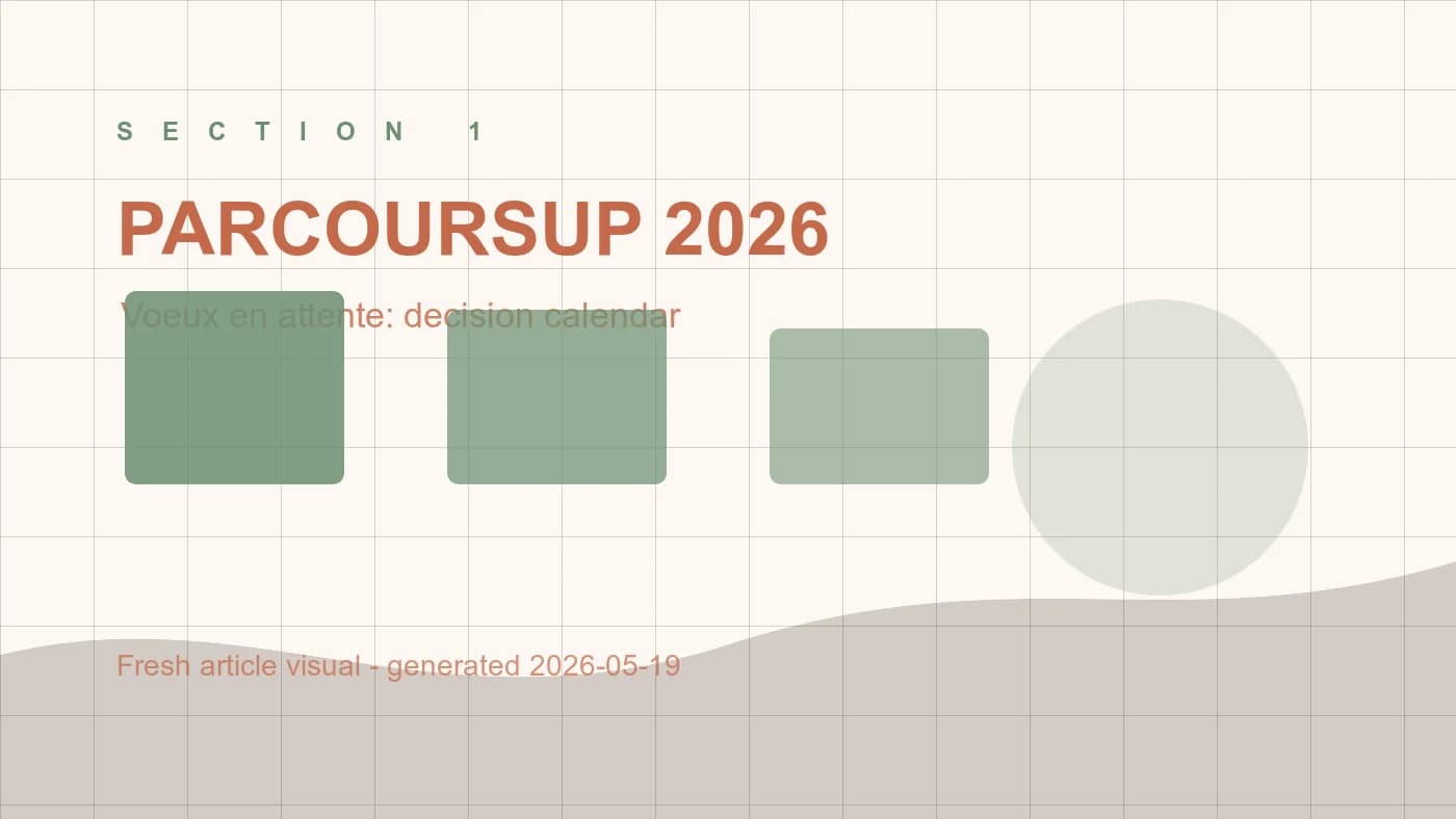Tableau familial Parcoursup avec reponses oui, oui-si, attente et refus