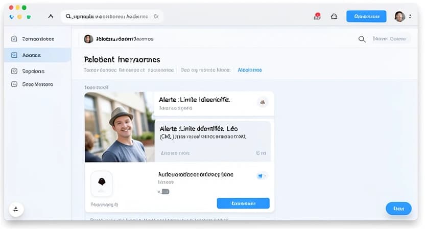 Capture d'écran d'un tableau de bord parent avec des notifications : "Léo a posé une question hors programme sur l'astrophysique. Nous l'avons redirigé vers son livre de sciences. Voir le détail."
