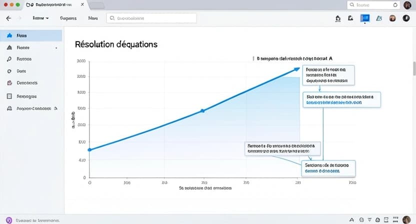 Graphique de progression montrant la courbe de maîtrise d'une compétence sur plusieurs semaines avec un tuteur IA