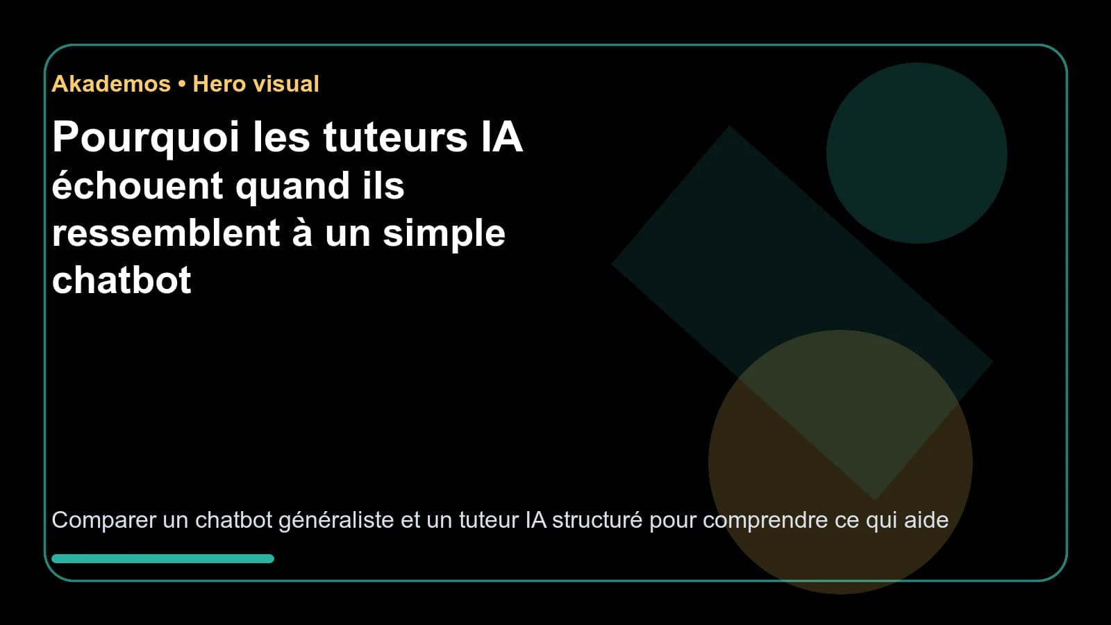 Pourquoi les tuteurs IA échouent quand ils ressemblent à un simple chatbot