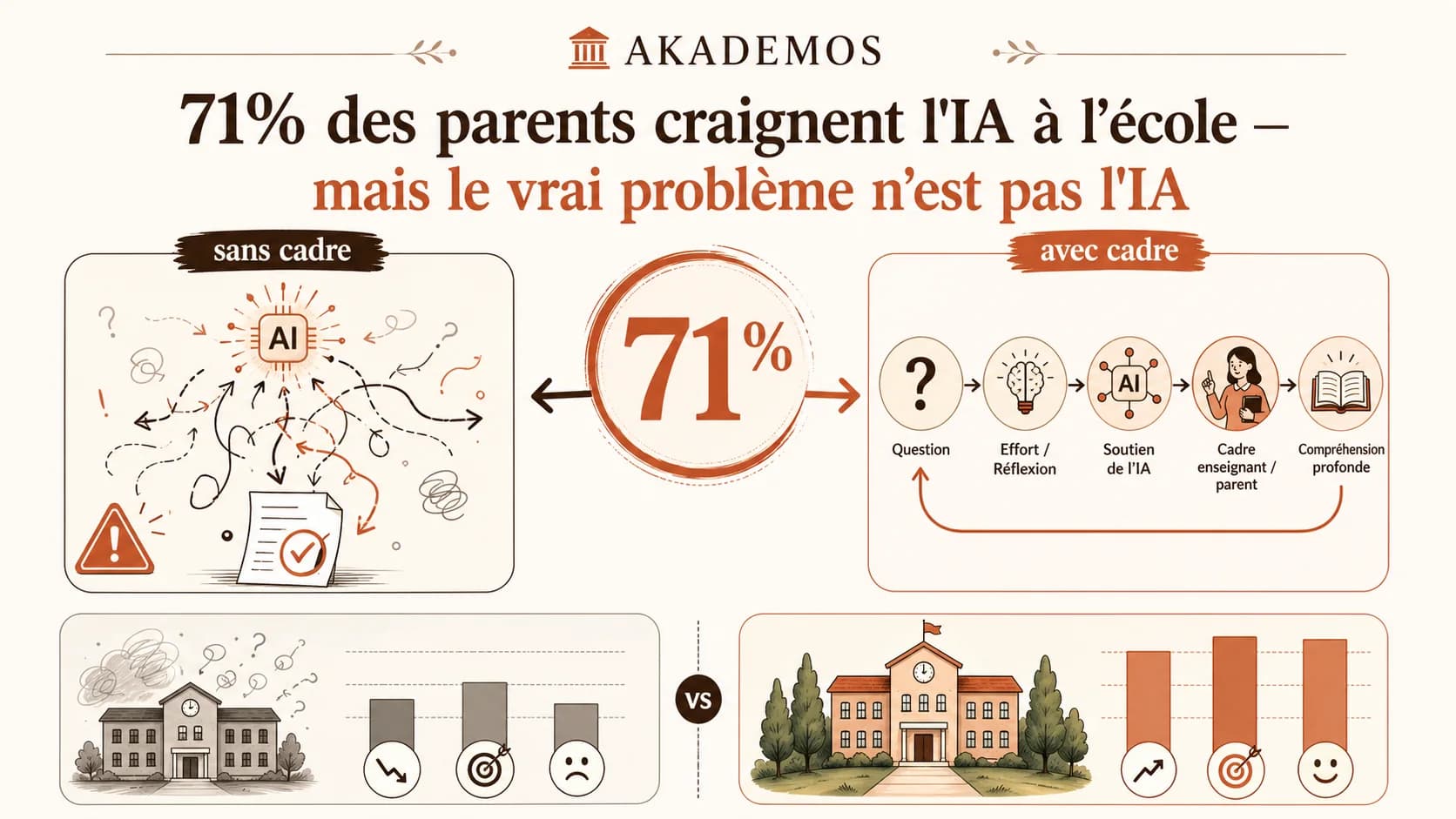 71% des parents craignent l'IA à l'école — mais le vrai problème n'est pas l'IA