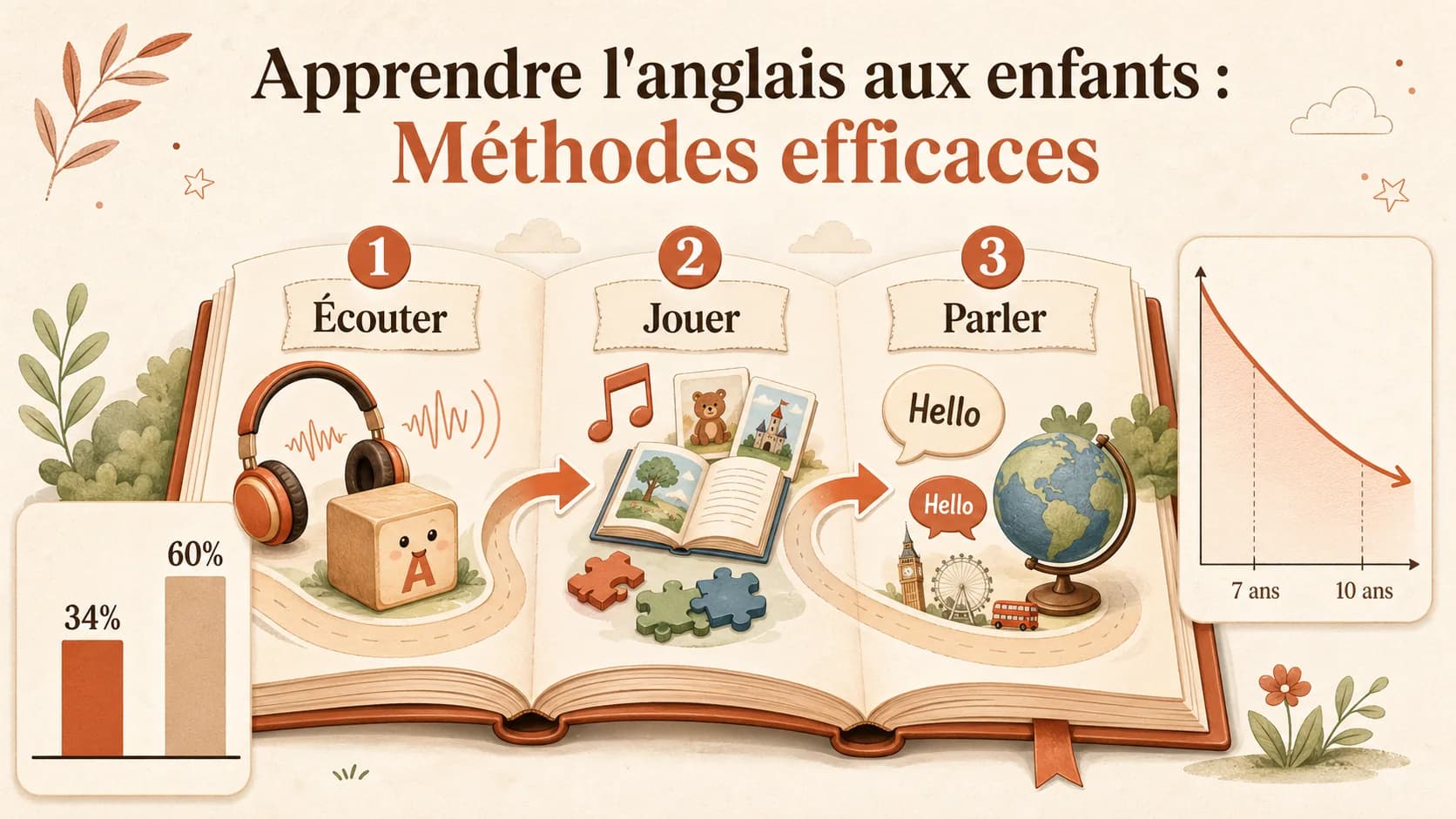 Apprendre l'anglais aux enfants : Méthodes efficaces