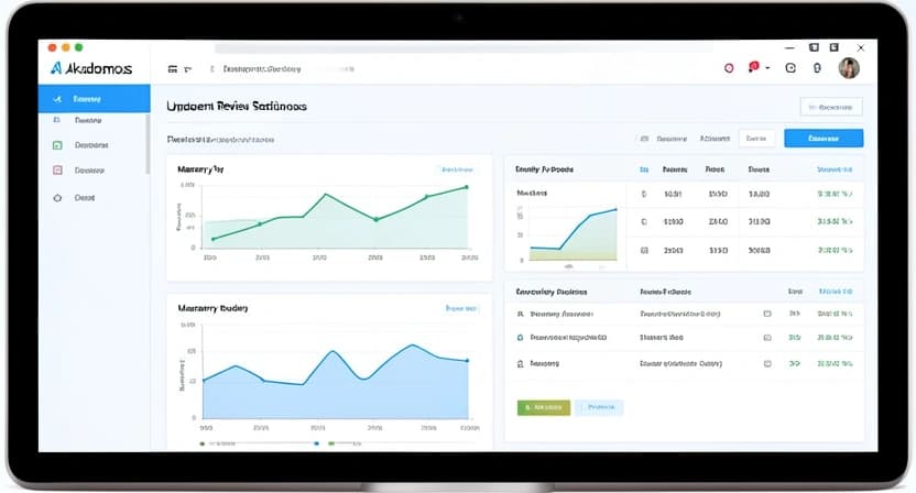 Capture d'écran de l'interface d'Akademos montrant un tableau de bord parent avec la progression hebdomadaire de l'enfant, des graphiques de maîtrise par compétence, et le planning des prochaines sessions de révision.
