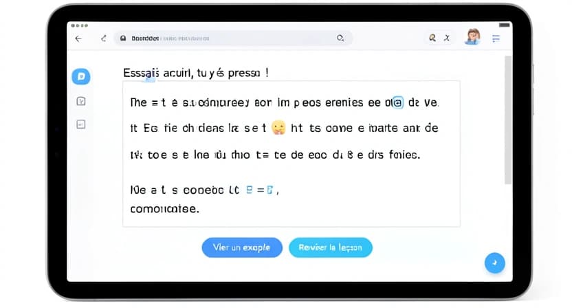 Screenshot d'un parcours d'apprentissage adaptatif dans une application de tutorat IA