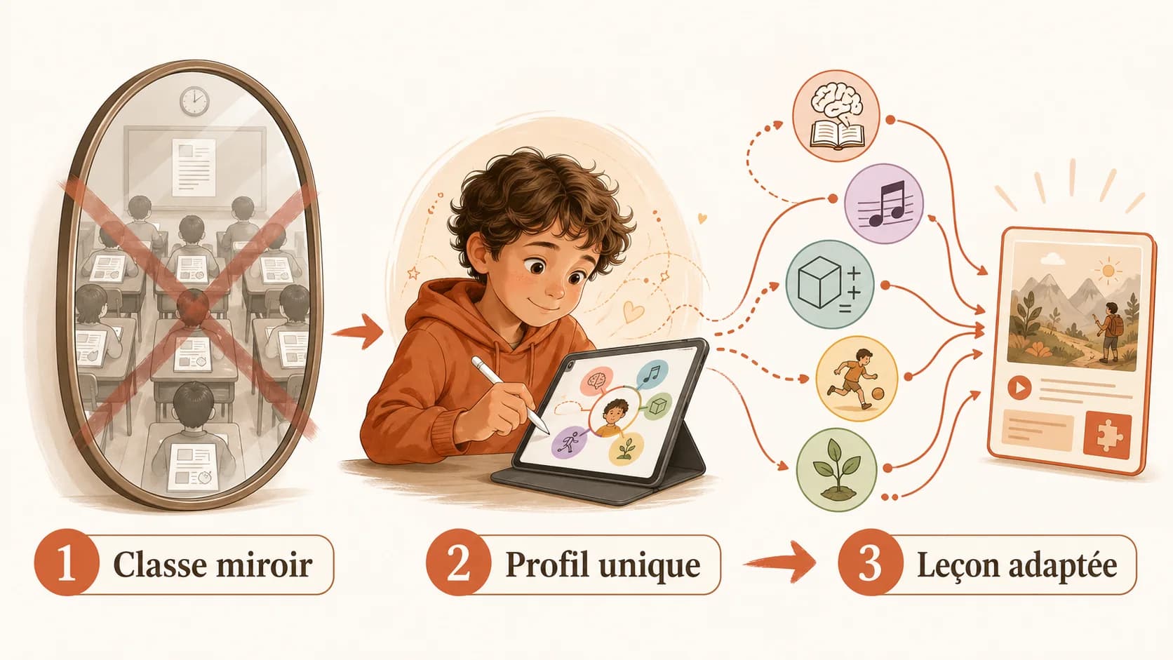 Pourquoi l'IA éducative ne doit pas être un 'miroir' de l'école (et comment elle peut révéler le potentiel caché de votre enfant)