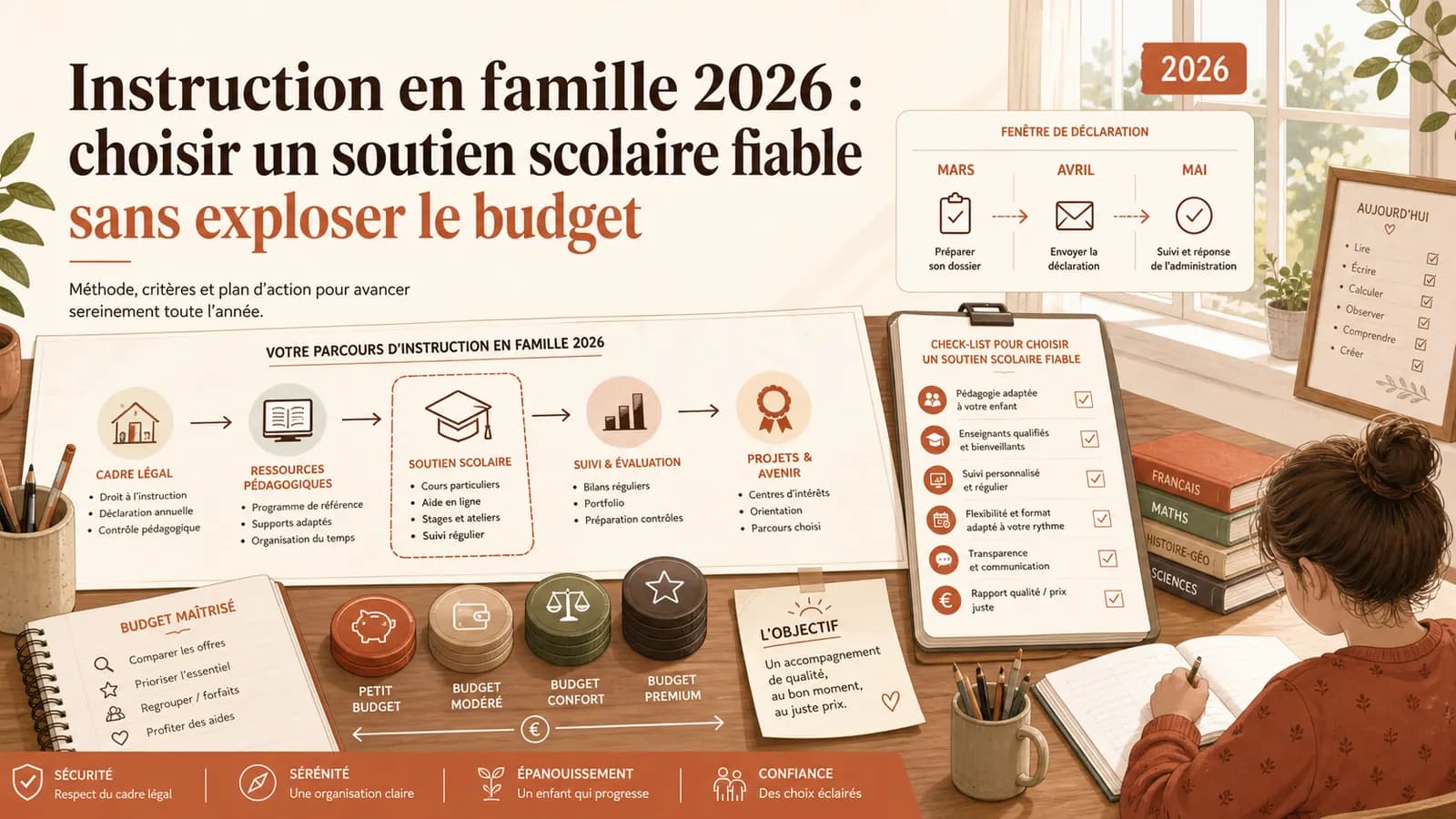 Instruction en famille 2026 : choisir un soutien scolaire fiable sans exploser le budget