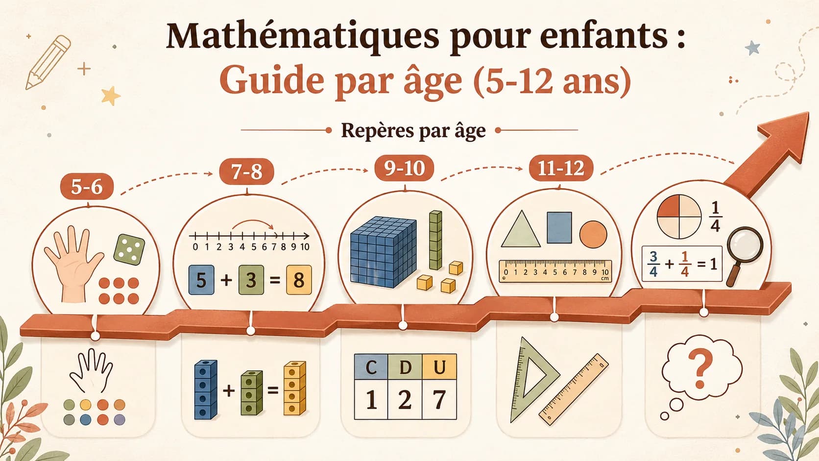 Mathématiques pour enfants : Guide par âge (5-12 ans)