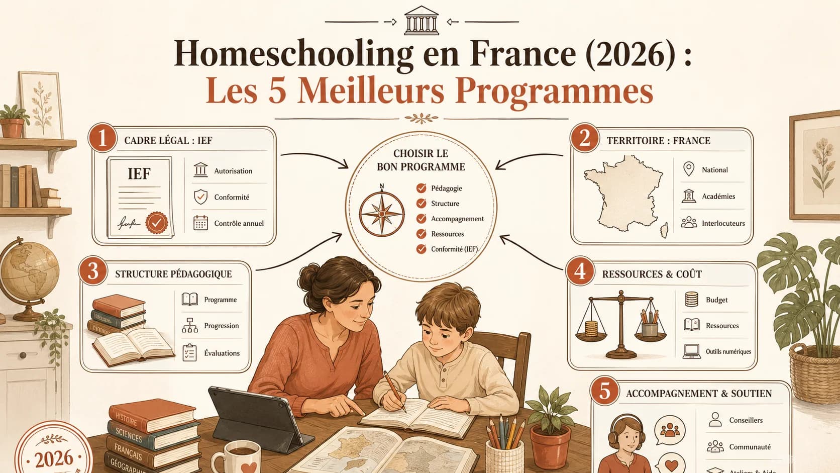 Homeschooling en France (2026) : Les 5 Meilleurs Programmes