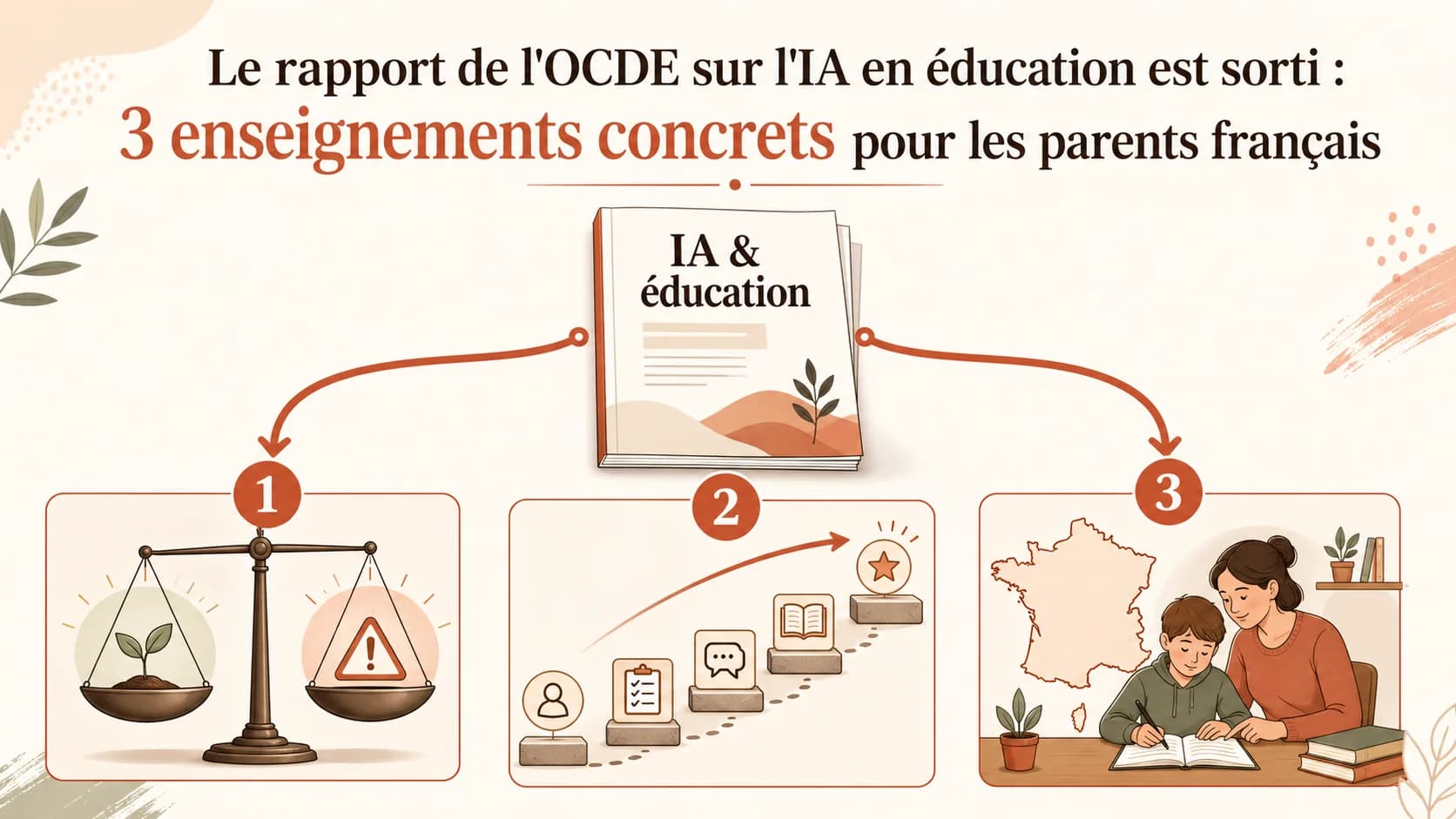 Le rapport de l'OCDE sur l'IA en éducation est sorti : 3 enseignements concrets pour les parents français