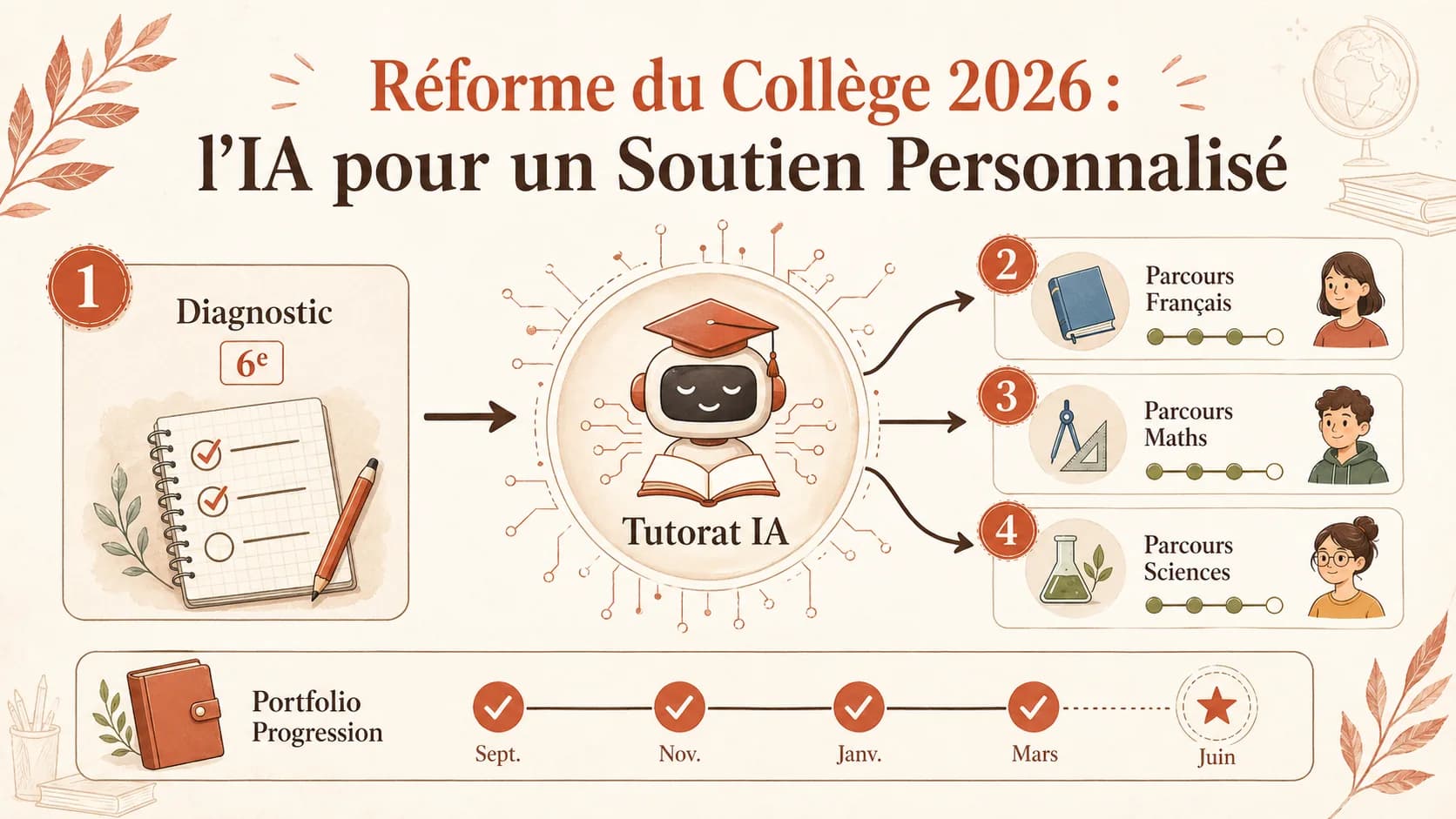 Réforme du Collège 2026 : l'IA pour un Soutien Personnalisé