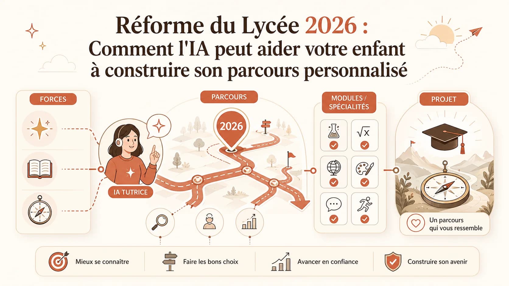 Réforme du Lycée 2026 : Comment l'IA peut aider votre enfant à construire son parcours personnalisé