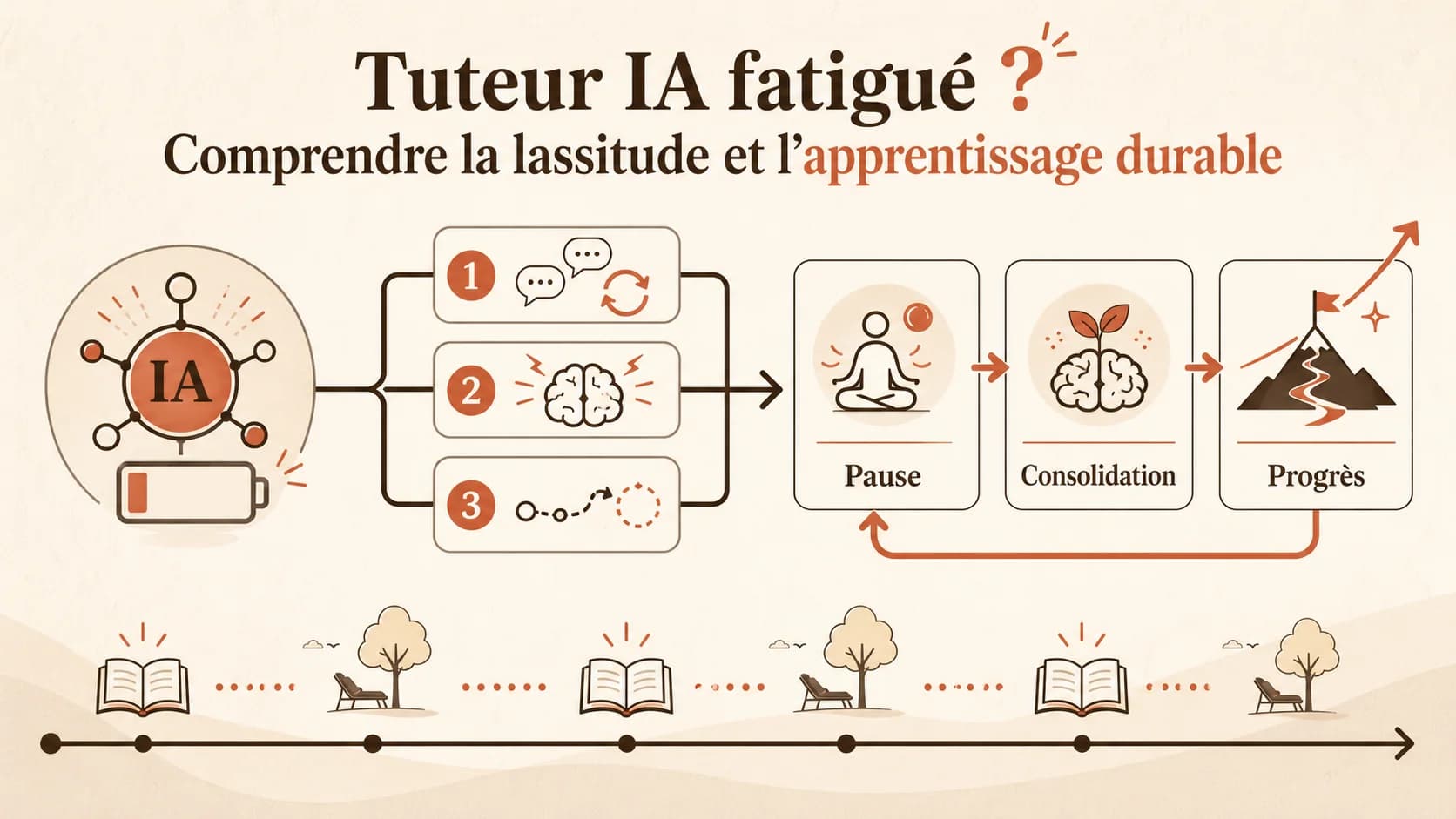 Tuteur IA fatigué ? Comprendre la lassitude et l’apprentissage durable